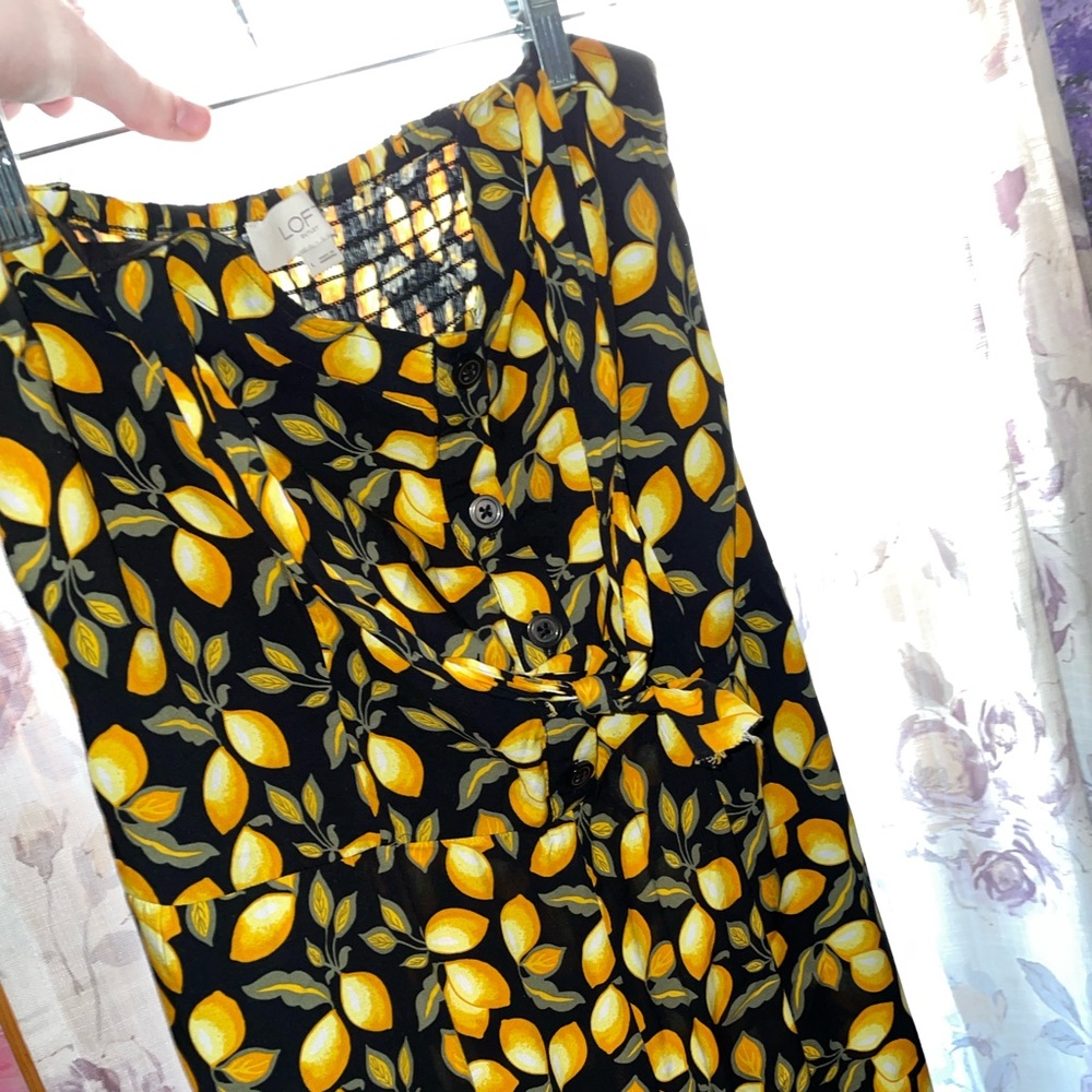 Lemon Wide Leg Jumpsuit